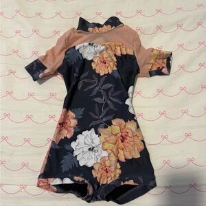 Floral Short Sleeve Romper